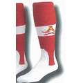 Traditional 2 in 1 Baseball Socks w/ Pattern D Heel & Toe (5-9 Small)